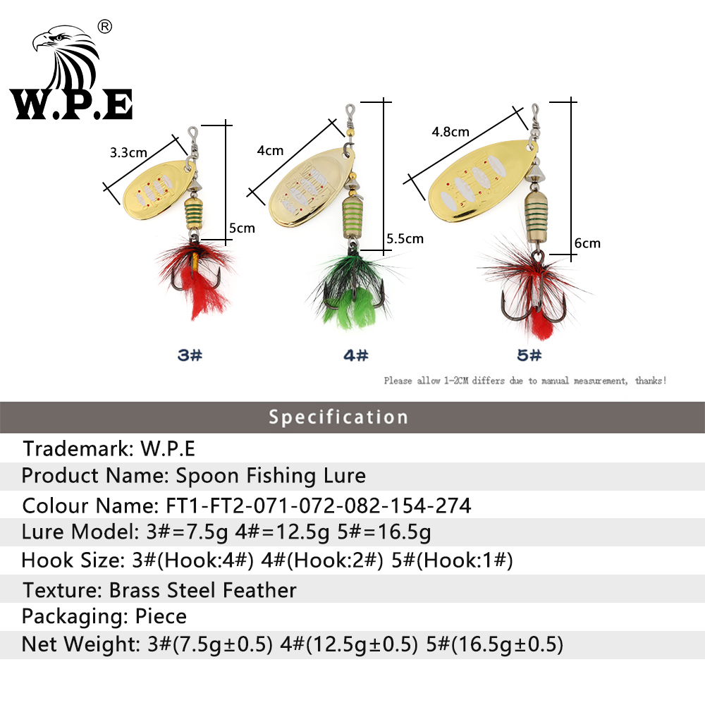 W.P.E KOMODO Filatore di Richi - Fishing Lure Spinnerbait recensione e prezzo