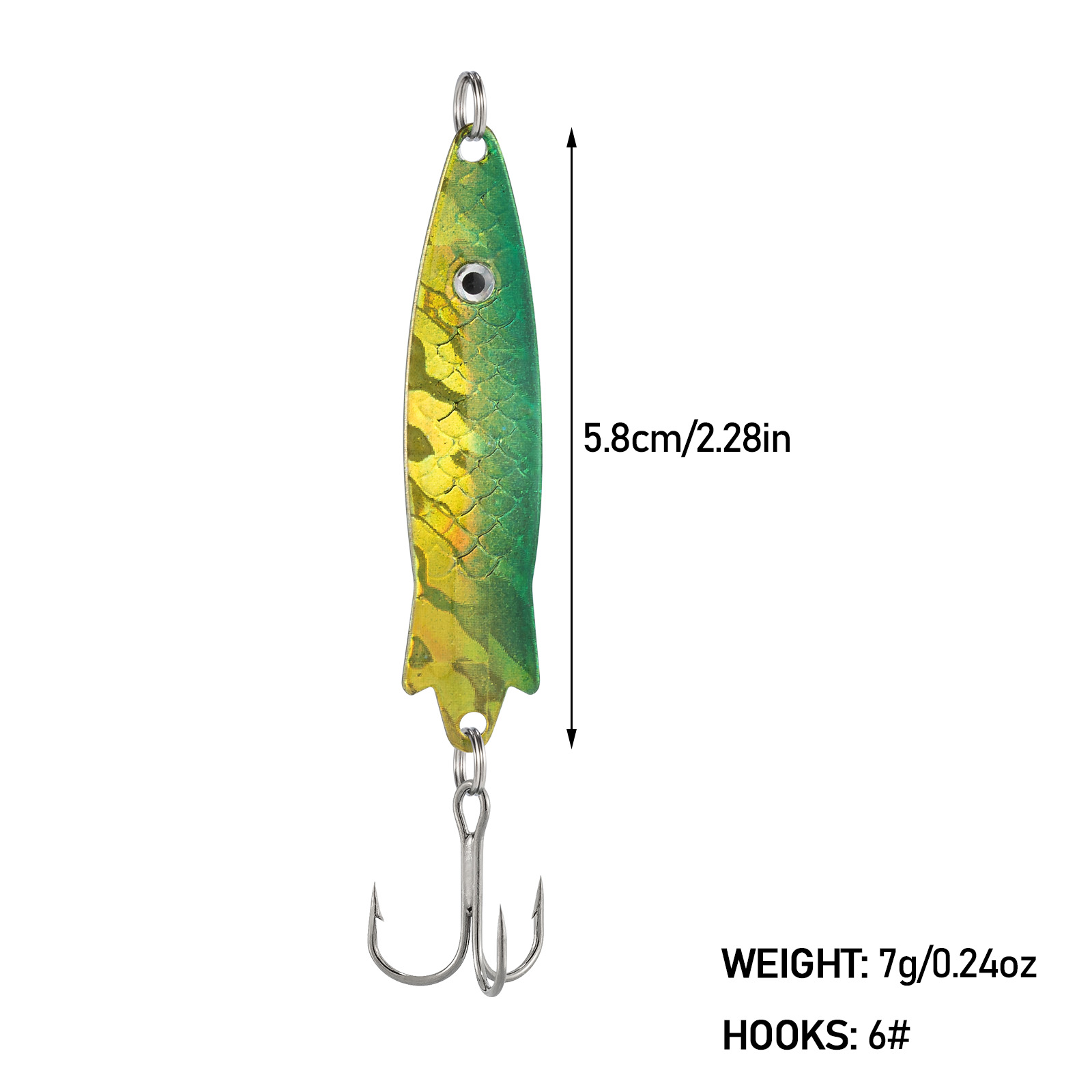 7g cucchiai di rame Jig di met - Fishing Lure Spinnerbait recensione e prezzo