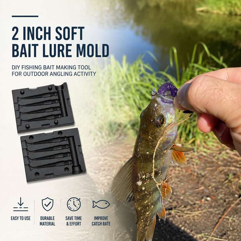 Stampo per esche morbide da 2  - Fishing Lure Accessories recensione e prezzo